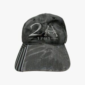 2A 1791 Strapback Hat Buckle Strap Black Gray Embroidered